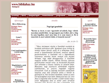 Tablet Screenshot of bibliahaz.hu